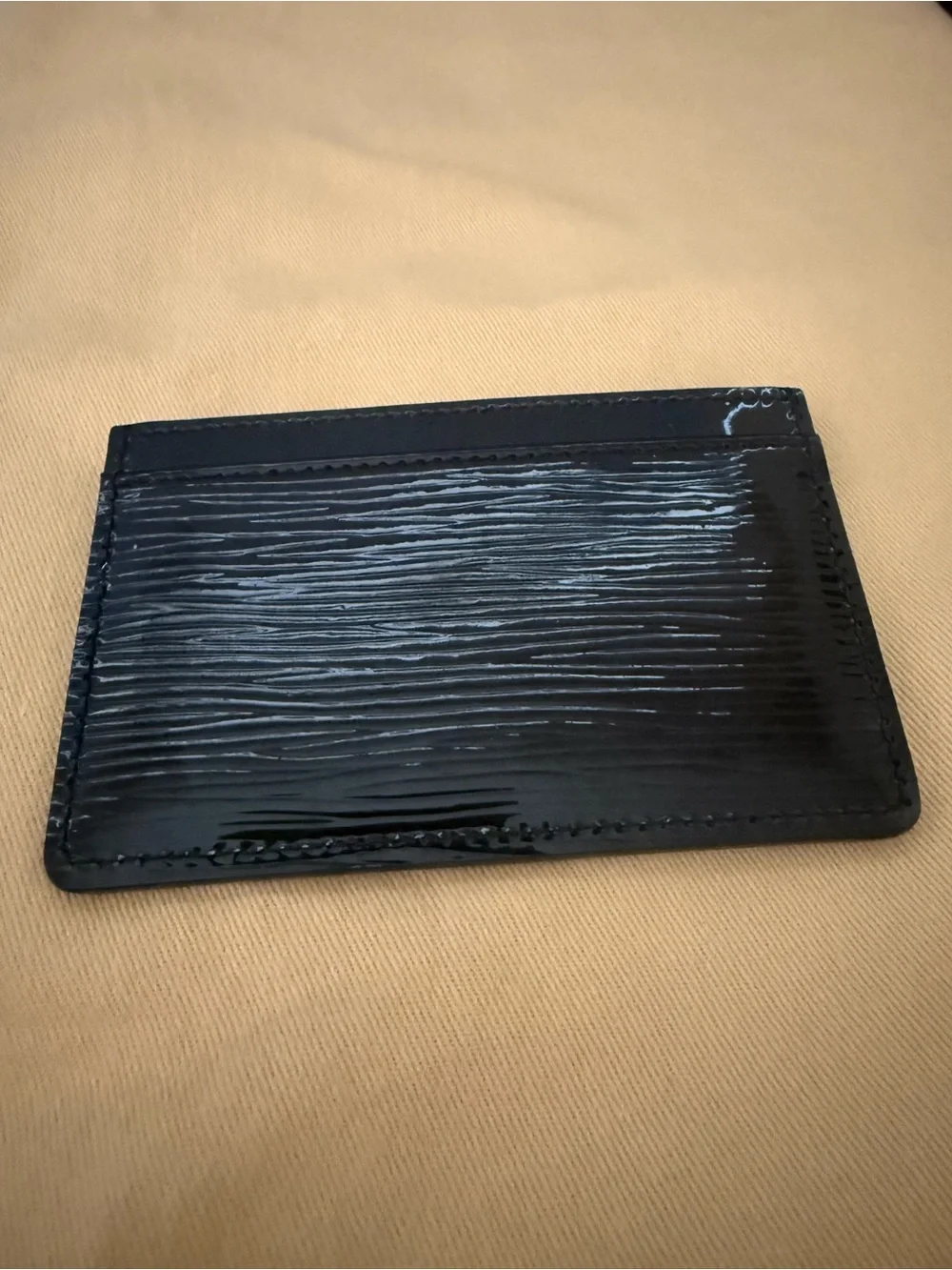 Louis Vuitton Black Epi Leather Slim Card Sleeve